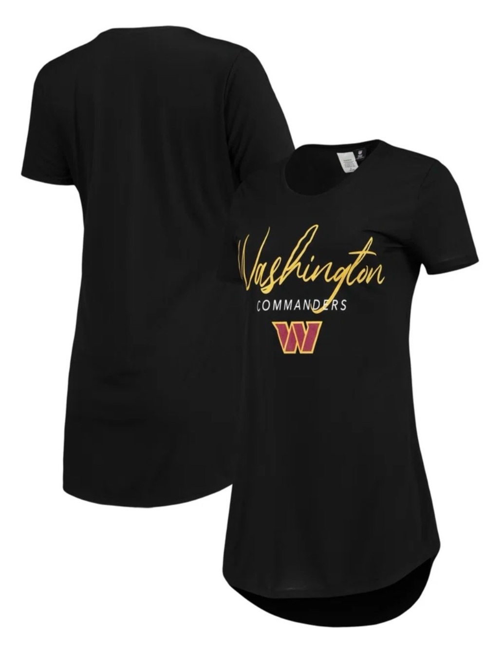Washington Commanders Concepts Sport Women's Marathon Knit Nightshirt NWT Size S